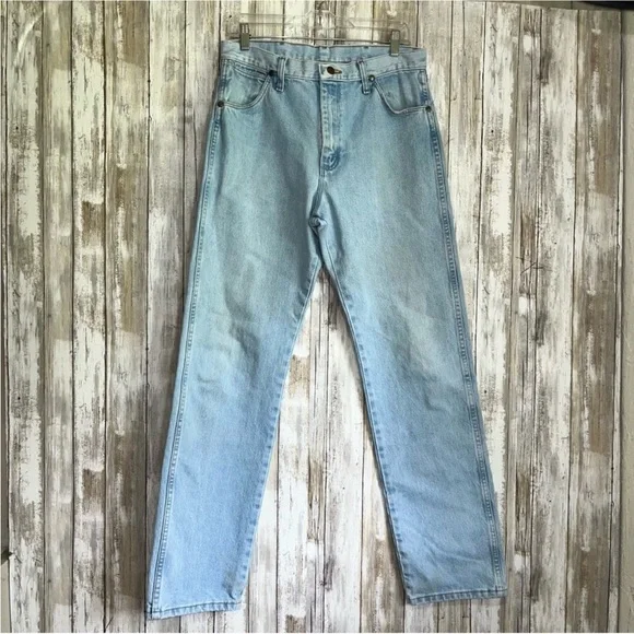 Wrangler Light Wash Non Stretch Bootcut Jeans - Picture 1 of 7
